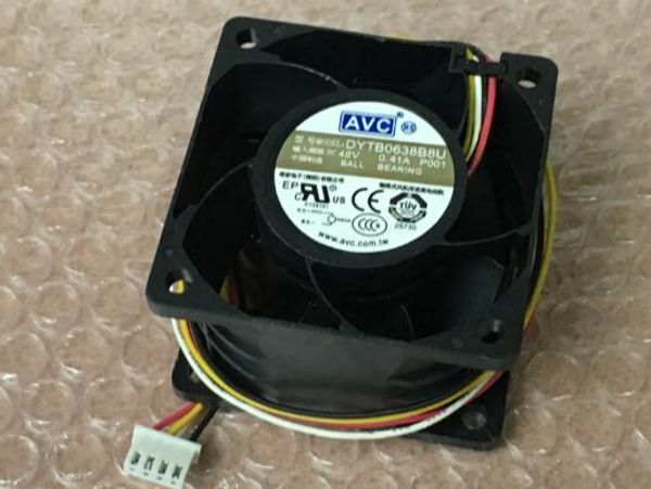 Adult: yes - Original AVC 6038 DC48V 0.41A 60*60*38MM DYTB0638B8U 4 wire large air volume 6CM industrial equipment fan