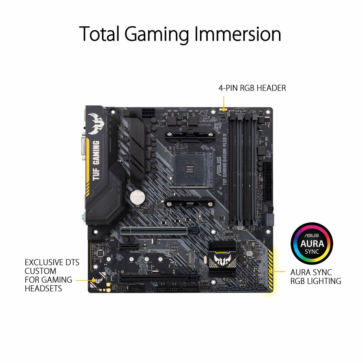 Motherboard Asus TUF Gaming B450M-Plus II AMD B450 AMD AMD AM4-30