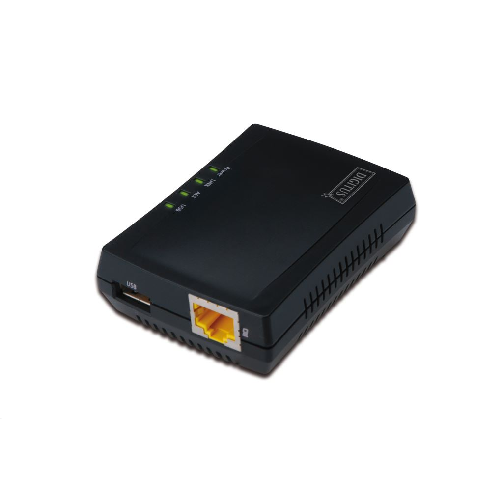 Digitus Multifunkční tiskový server/Tiskový server 1xUSB 2 (DN-13020)-0