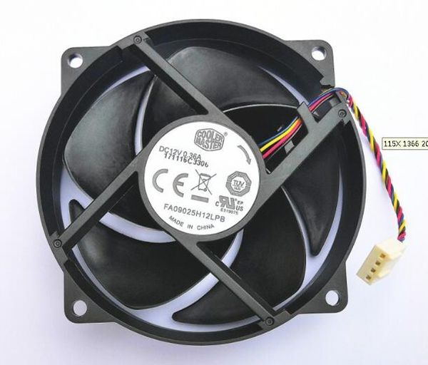Adult: yes - Authentic 9025 9CM 12V 0.36A FA09025H12LPB Circular CPU Fan 4-wire Temperature Controlled Mute Fan