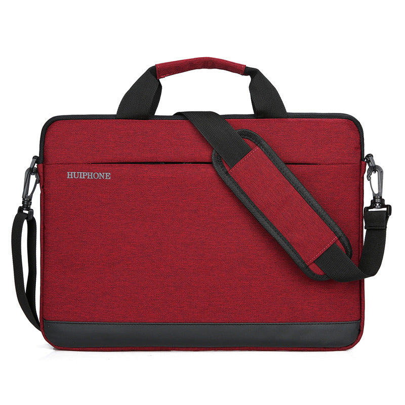 Color: Wine red, Size: 11 inch - Business laptop bag