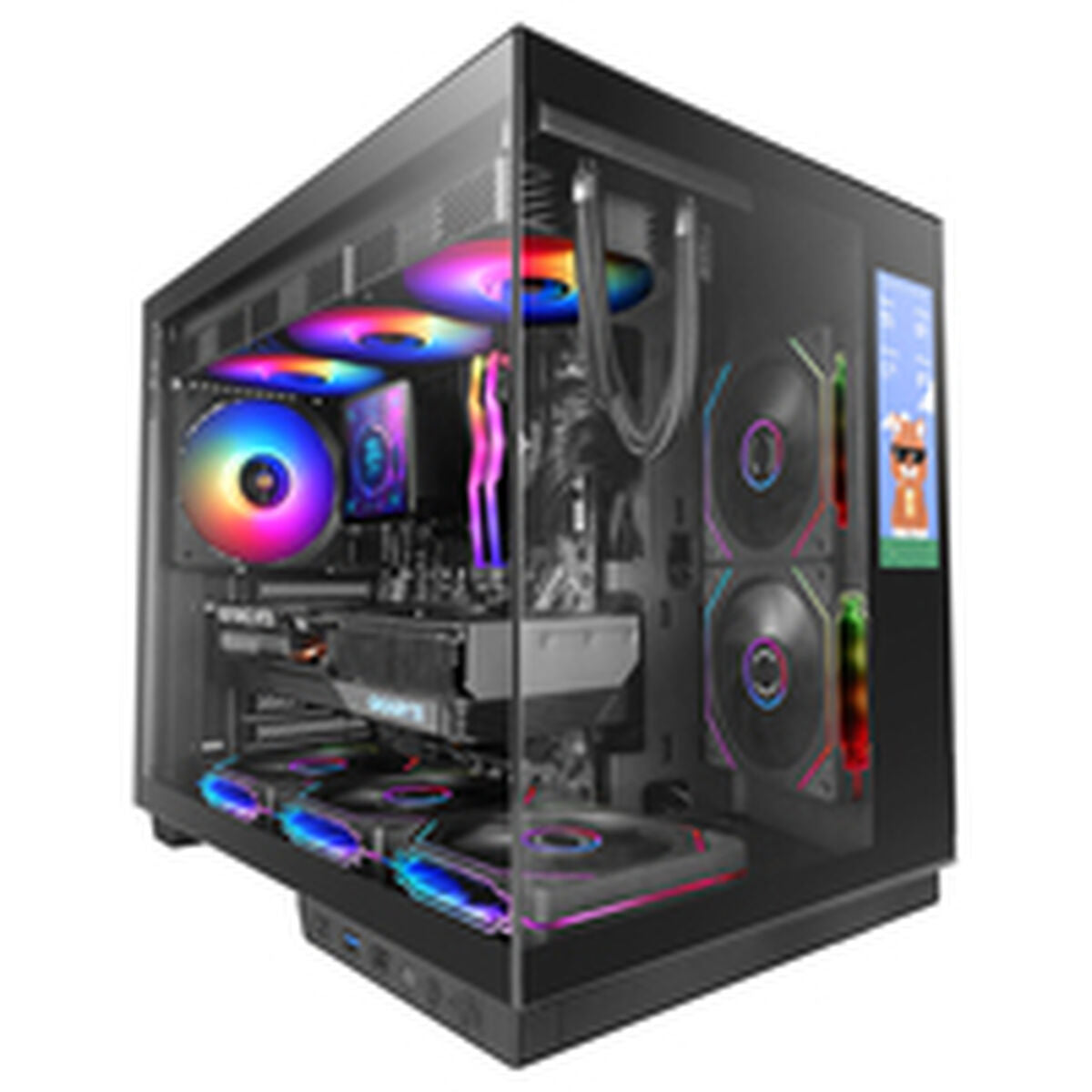 ATX Semi-tower Box Mars Gaming MCMIRAGE Black