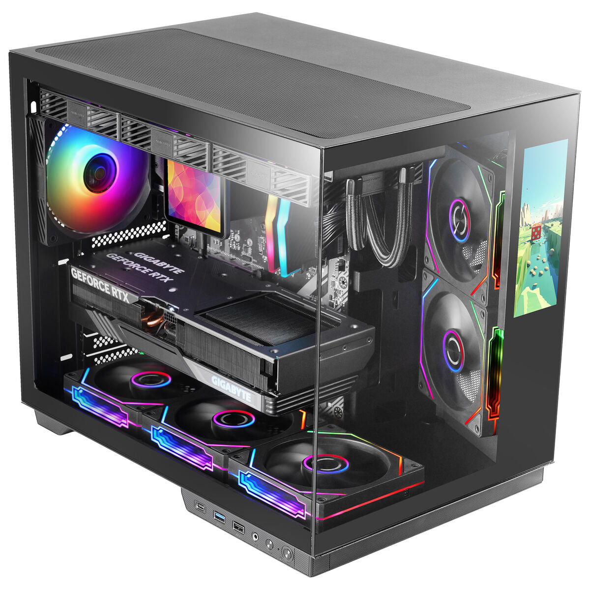 ATX Semi-tower Box Mars Gaming MCMIRAGE Black