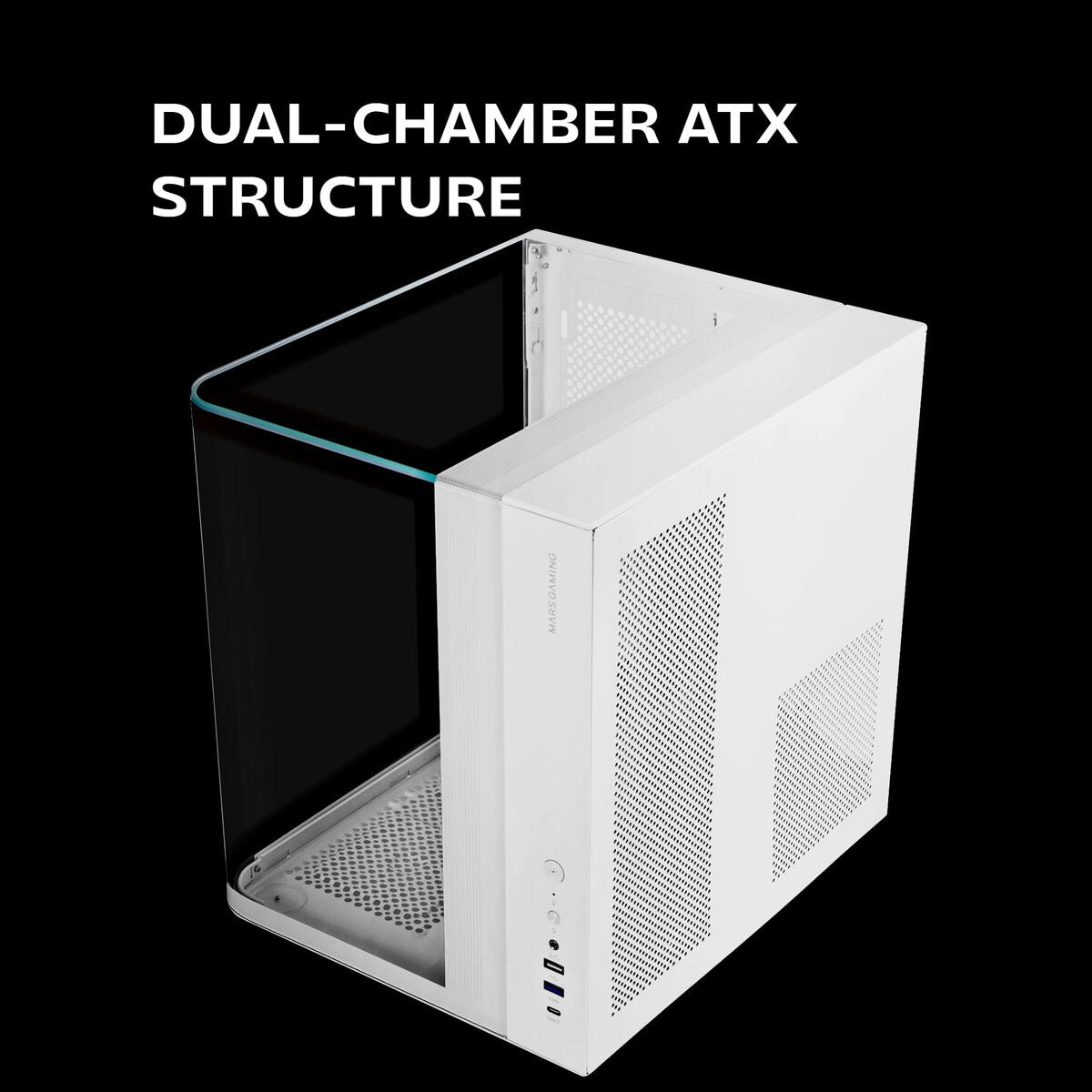 ATX Semi-tower Box Mars Gaming MCINFINIOLITEW White