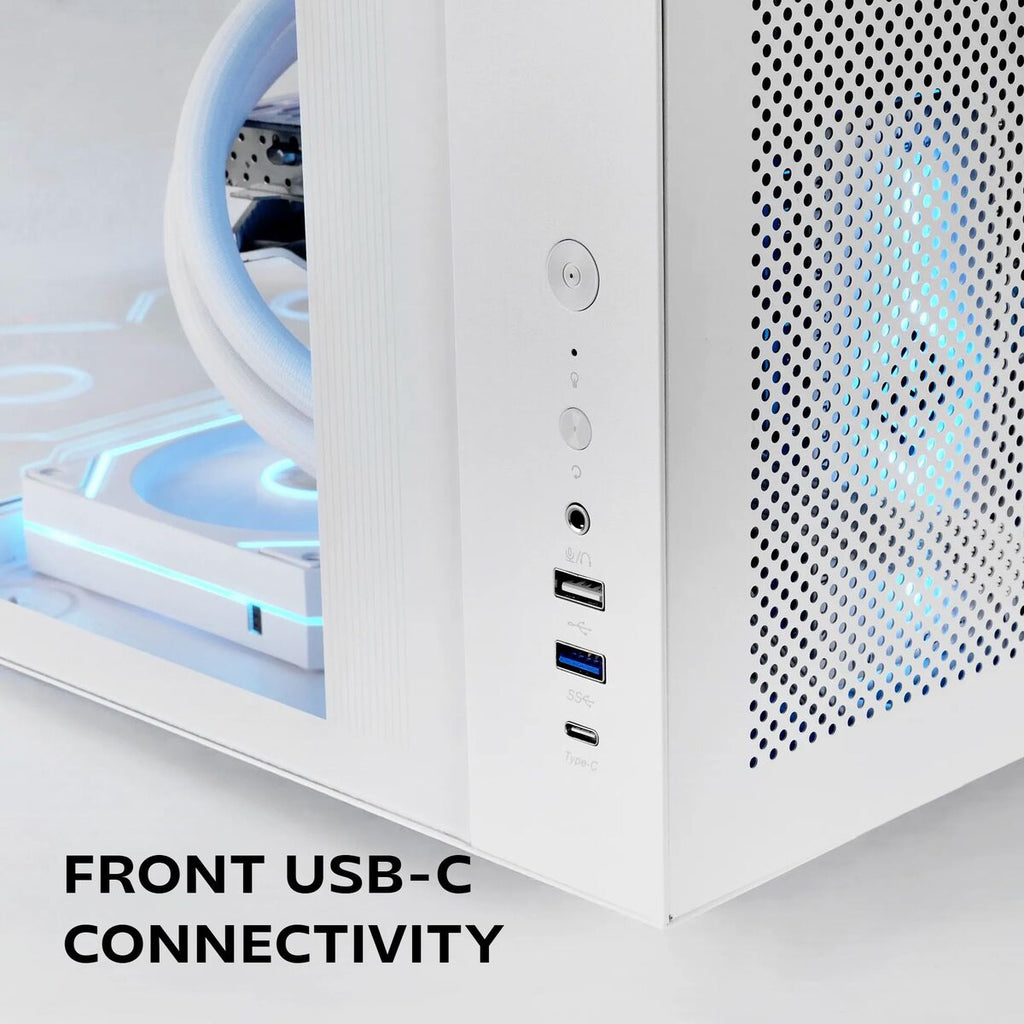 ATX Semi-tower Box Mars Gaming MCINFINIOLITEW White