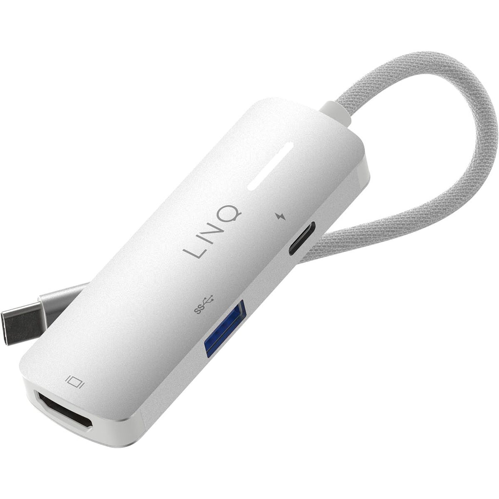 USB Hub Linq Byelements LQ49031 White Grey-16