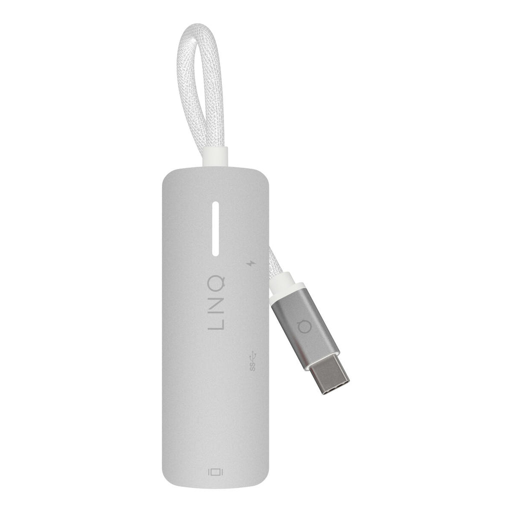 USB Hub Linq Byelements LQ49031 White Grey-3