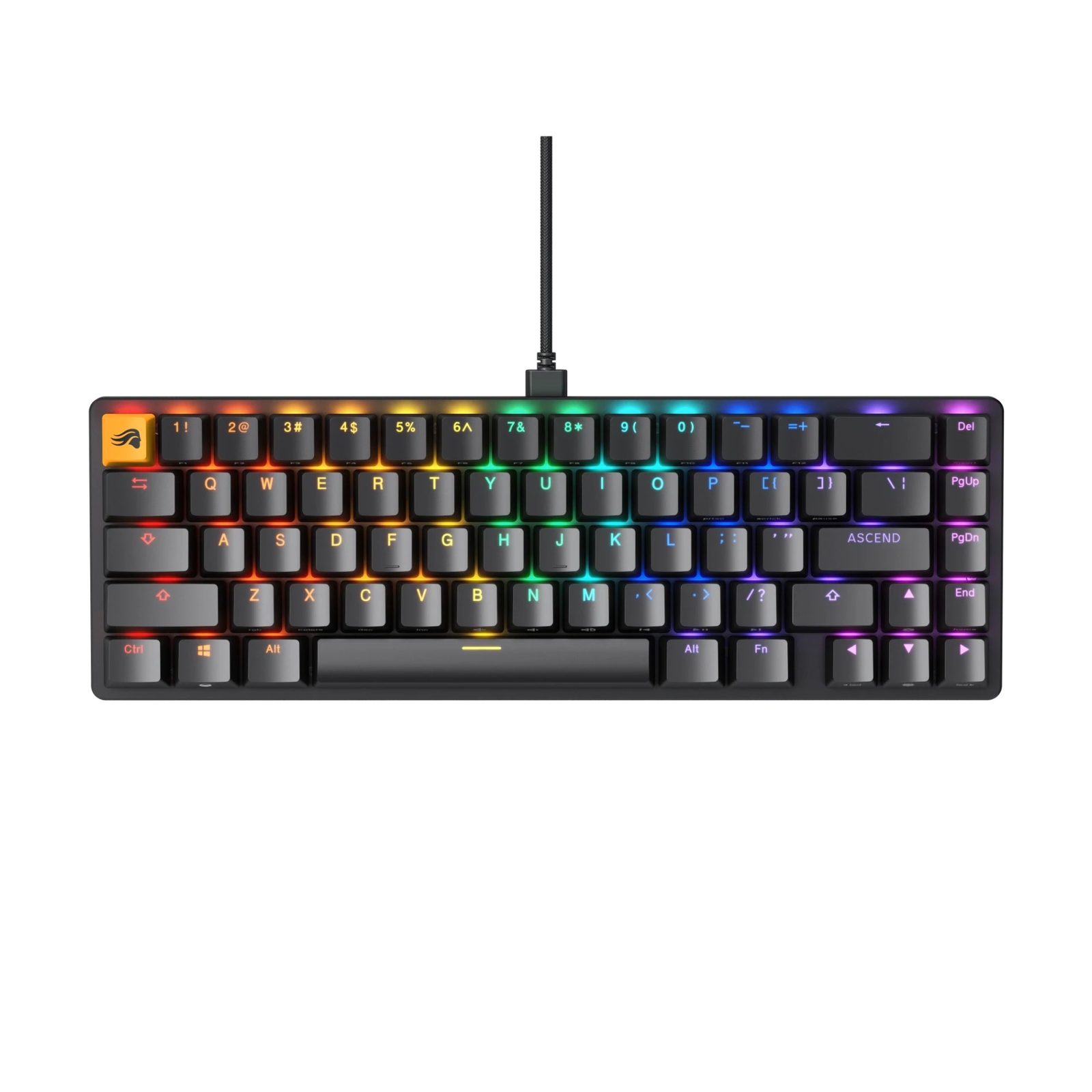 Billentyűzet Glorious GMMK 2 SF Fox switch US-kiosztás Fekete (GLO-GMMK2-65-FOX-B)-0