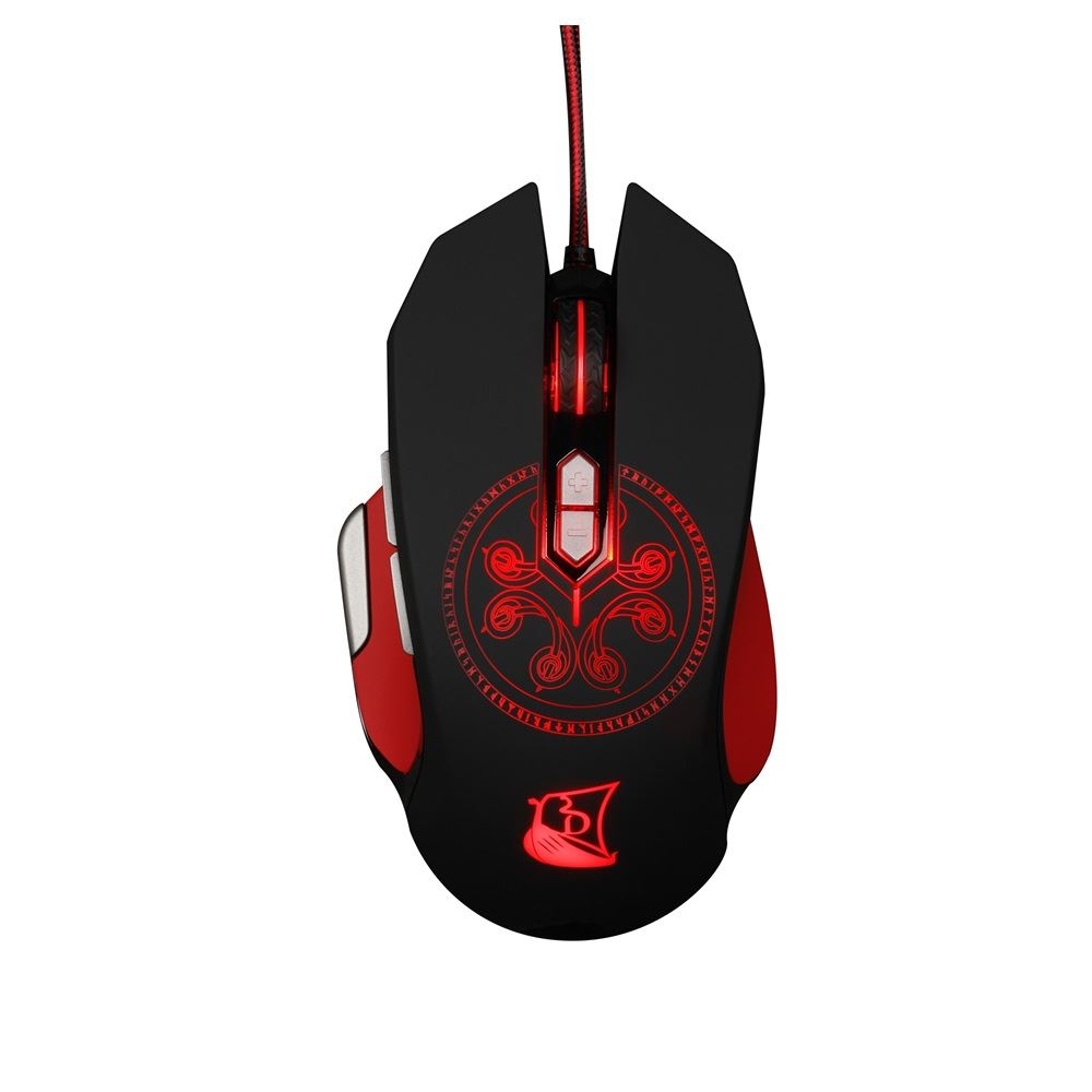 Konix Drakkar Heimdall gaming egér 4000 DPI fekete-piros (KX-GMD-30-PC)-0