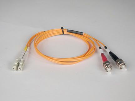 Eaton tripp lite series duplex multimode 62.5/125 fiber patch cable (lc/st), 1m