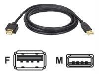 Tripp lite series usb 2.0 extension cable - usb a left connector - male left gen