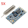 5Pcs Geekcreit? HC-12 433MHz SI4438 Wireless Serial Module Wireless Transceiver Transmission Serial Communication Data Board Remote 1000M