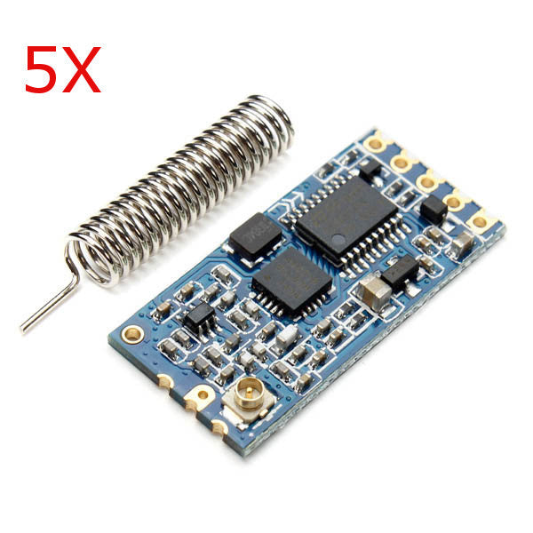 5Pcs Geekcreit? HC-12 433MHz SI4438 Wireless Serial Module Wireless Transceiver Transmission Serial Communication Data Board Remote 1000M