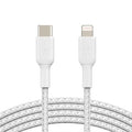 1M Braided USBC Ltng Cbl Wht