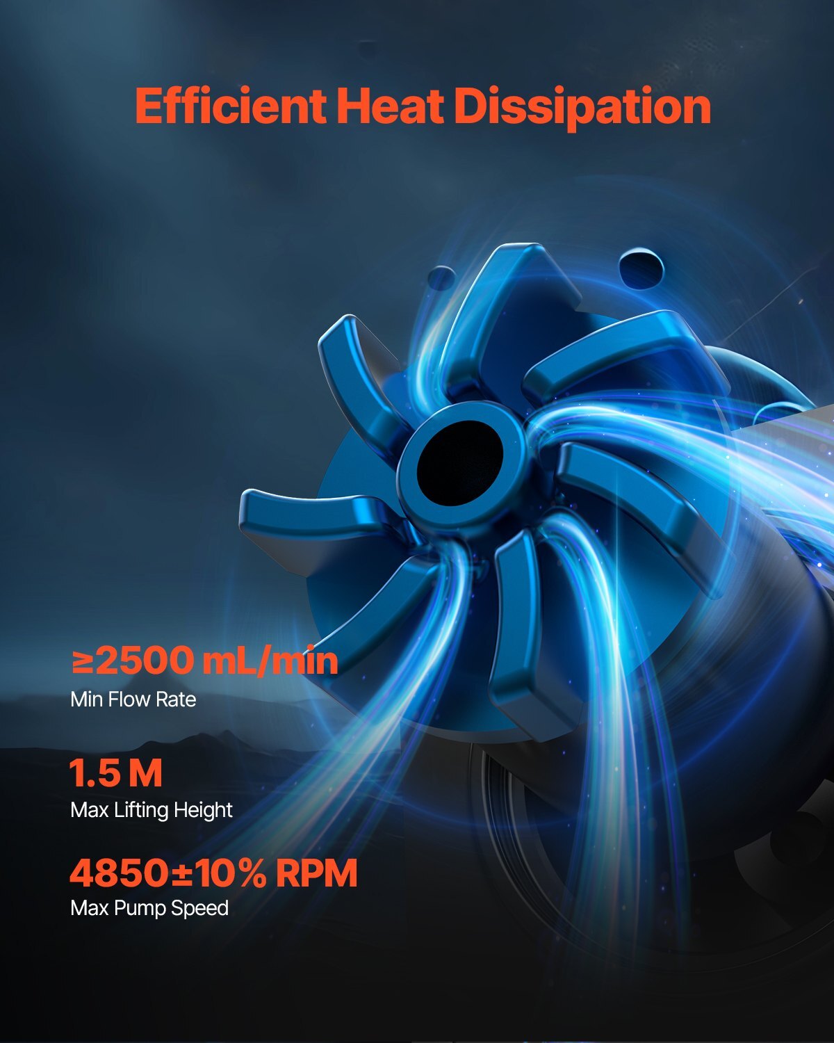 CPU Liquid Cooler, AIO CPU Water Cooler - 120mm PWN Fans & Pump, Customizable Black PC Liquid Cooler with 2.1'' LCD Display & ARGB light, for Intel 115X/1366/2011/1700/1200, AMD AM4/AM5