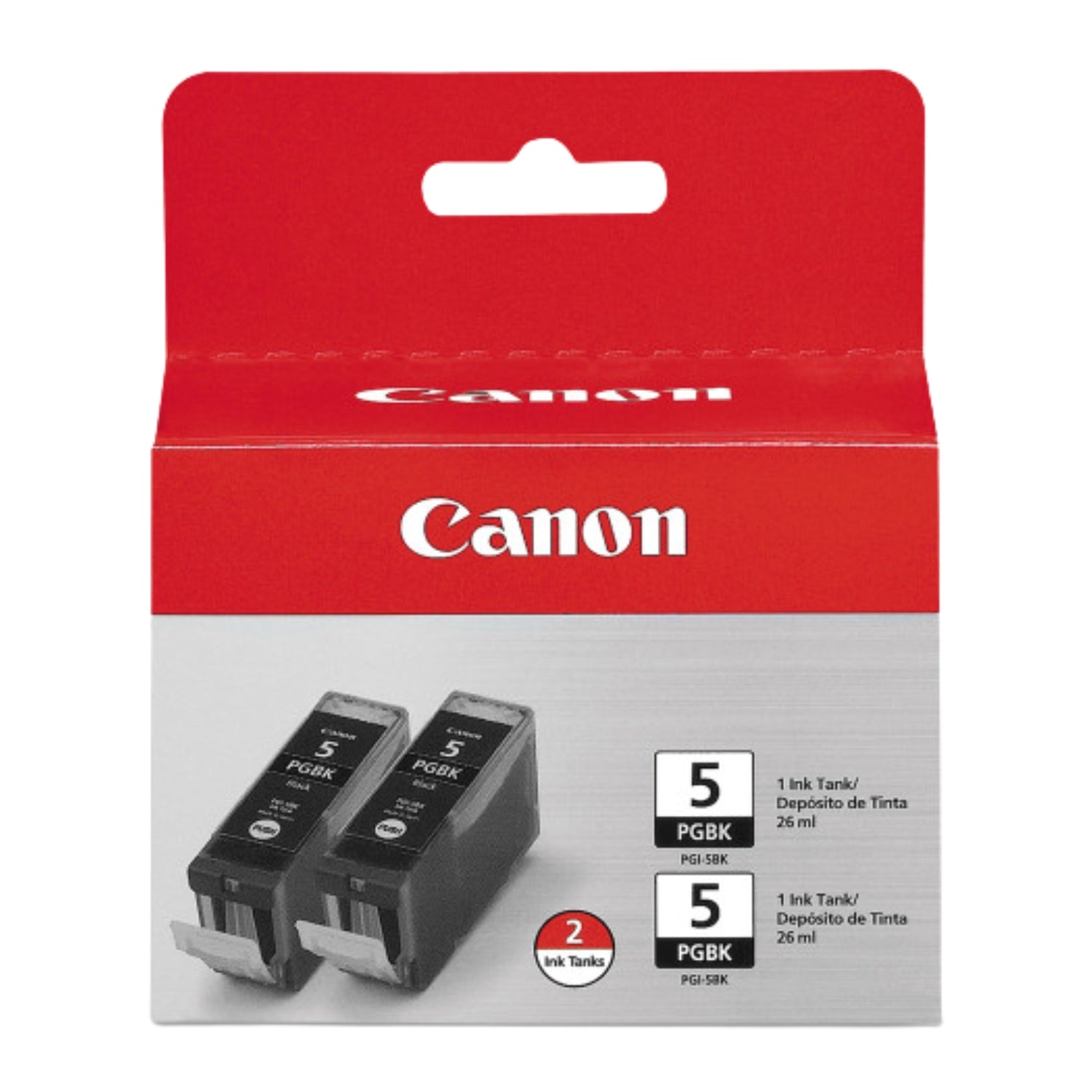 Canon PGI-5BK 2 Black Ink Cartridge (PGI5BK) - 0628B009
