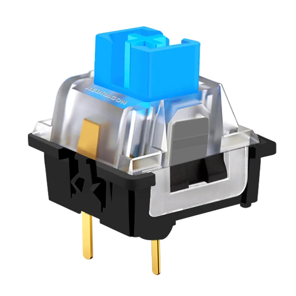 Color: BROWN, Axis Body: blue switch - REDRAGON SMD RGB MX switch 3Pin Clicky Linear Tactile silent red blue Black Brown Purple Switche For Backlit Mechanical keyboard