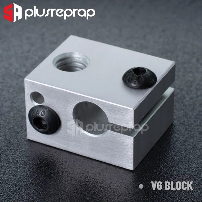 Color: Yellow - 3D Printer Accessories Heated Block MK7 MK8 MK10 V5 V6 Volcano CR10 for Print Head Extruder J-head Aluminum Block