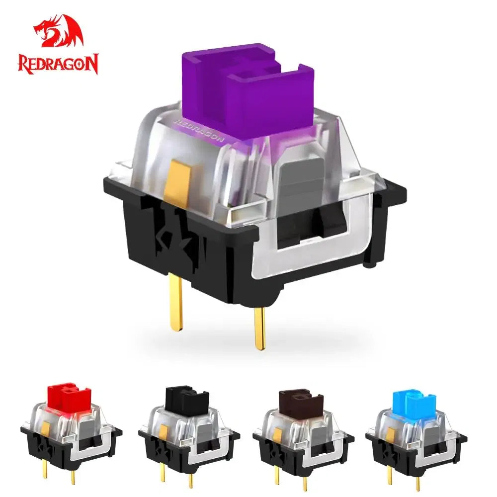 Color: Olive, Axis Body: BLACK SWITCH - REDRAGON SMD RGB MX switch 3Pin Clicky Linear Tactile silent red blue Black Brown Purple Switche For Backlit Mechanical keyboard