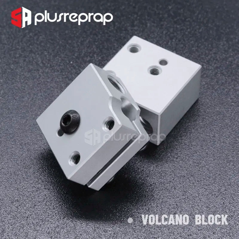 Color: Yellow - 3D Printer Accessories Heated Block MK7 MK8 MK10 V5 V6 Volcano CR10 for Print Head Extruder J-head Aluminum Block