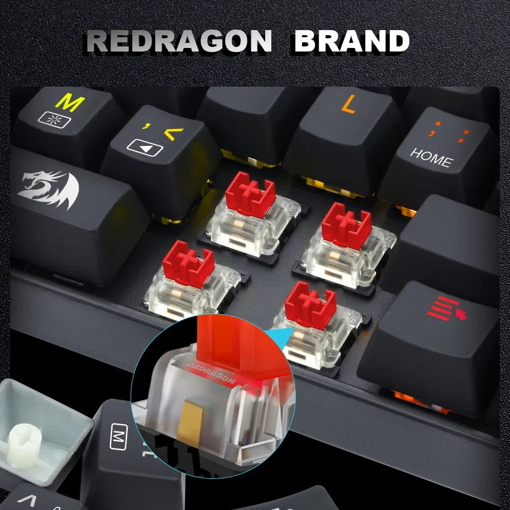 Color: Silver, Axis Body: blue switch - REDRAGON SMD RGB MX switch 3Pin Clicky Linear Tactile silent red blue Black Brown Purple Switche For Backlit Mechanical keyboard