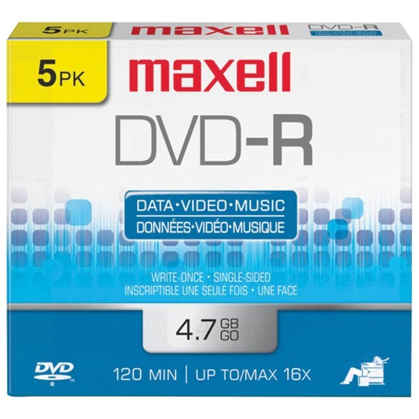 4.7gb dvd-r 5pk