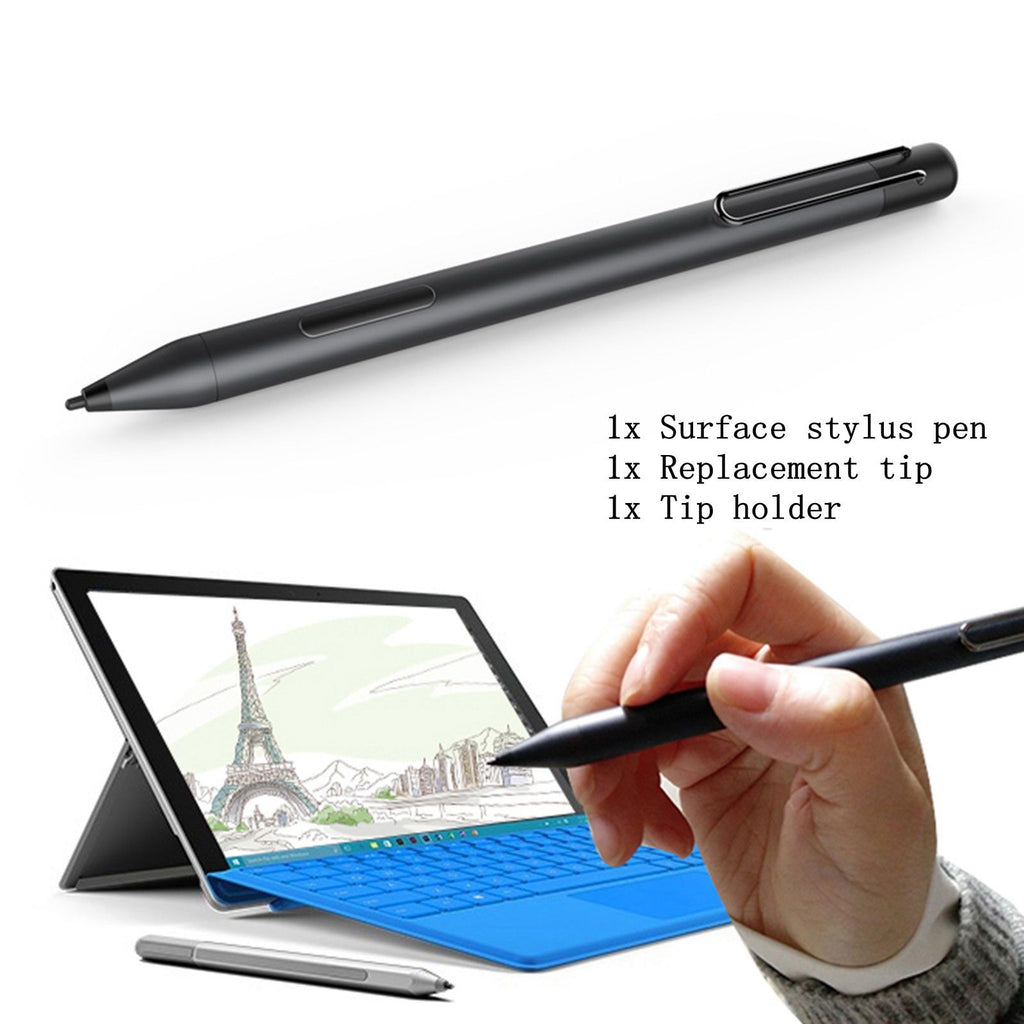 Surface Smart Stylus Pen for Microsoft Surface 3 Pro 5,4,3, Go, Book, Laptop black