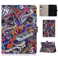 For iPad Pro 11 Laptop Protective Case Smart Stay Color Painted PU Cover with Front Snap Graffiti