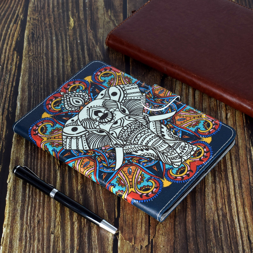 For iPad Pro 11 Laptop Protective Case Smart Stay Color Painted PU Cover with Front Snap Graffiti