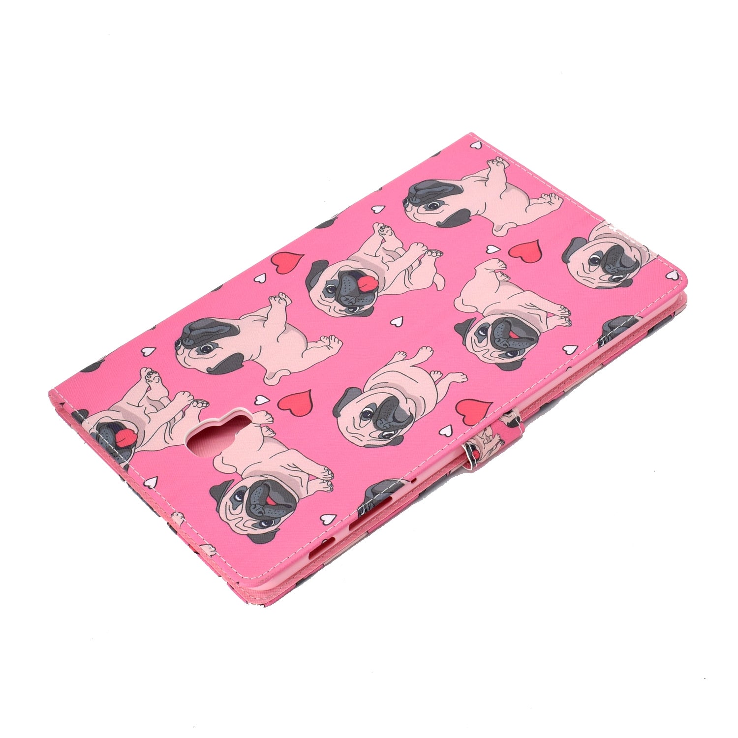 For Samsung T590 Laptop Protective Case Color Painted Smart Stay PU Cover with Front Snap single horned horse