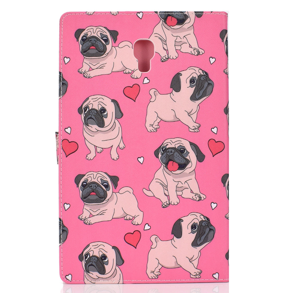 For Samsung T590 Laptop Protective Case Color Painted Smart Stay PU Cover with Front Snap single horned horse
