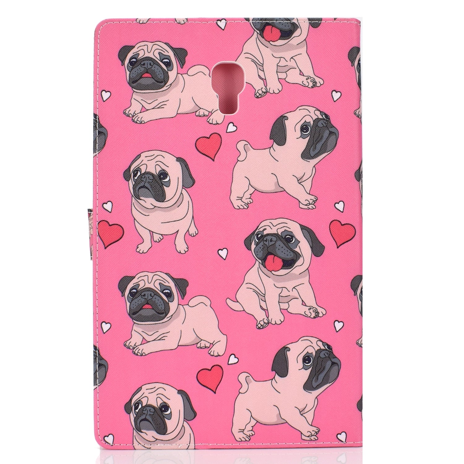 For Samsung T590 Laptop Protective Case Color Painted Smart Stay PU Cover with Front Snap single horned horse