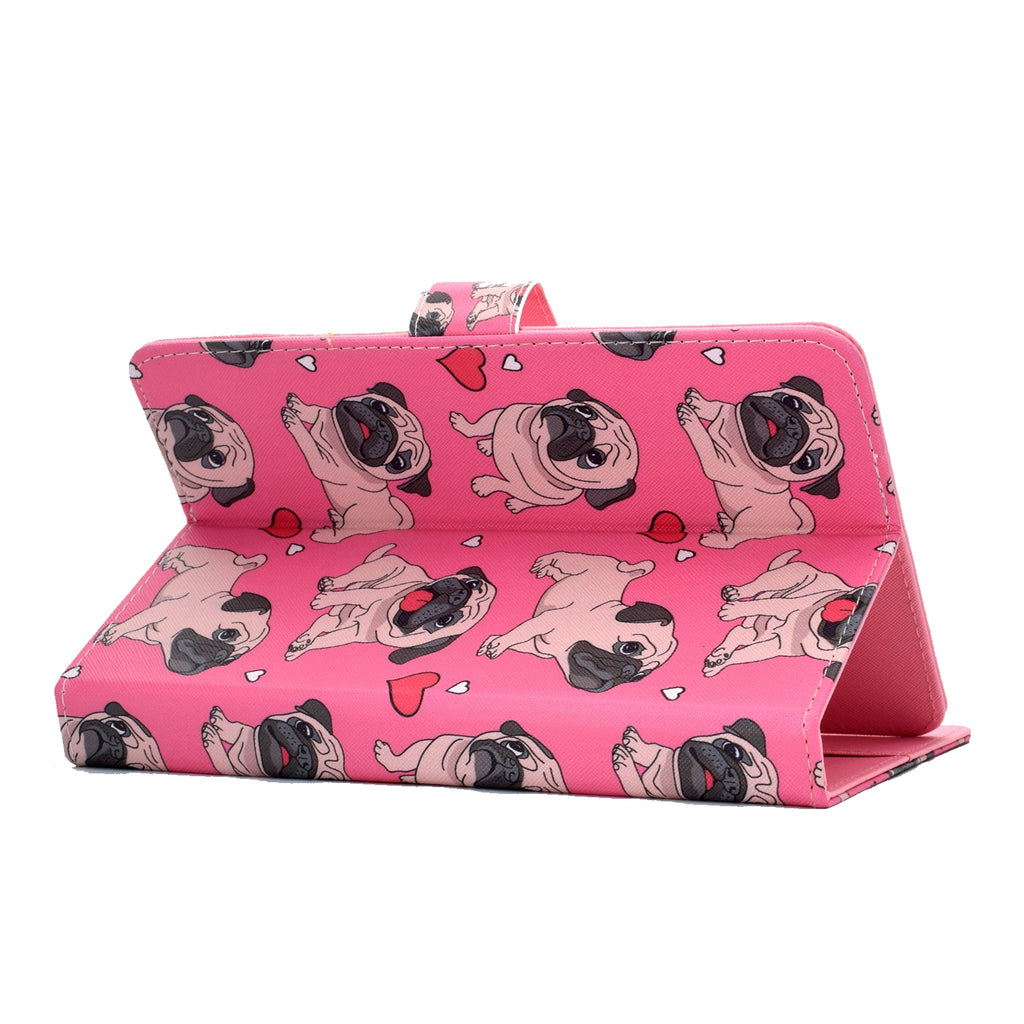 Universal Laptop Protective Cover Color Painted 8 Inches PU Case with Front Snap Caring dog