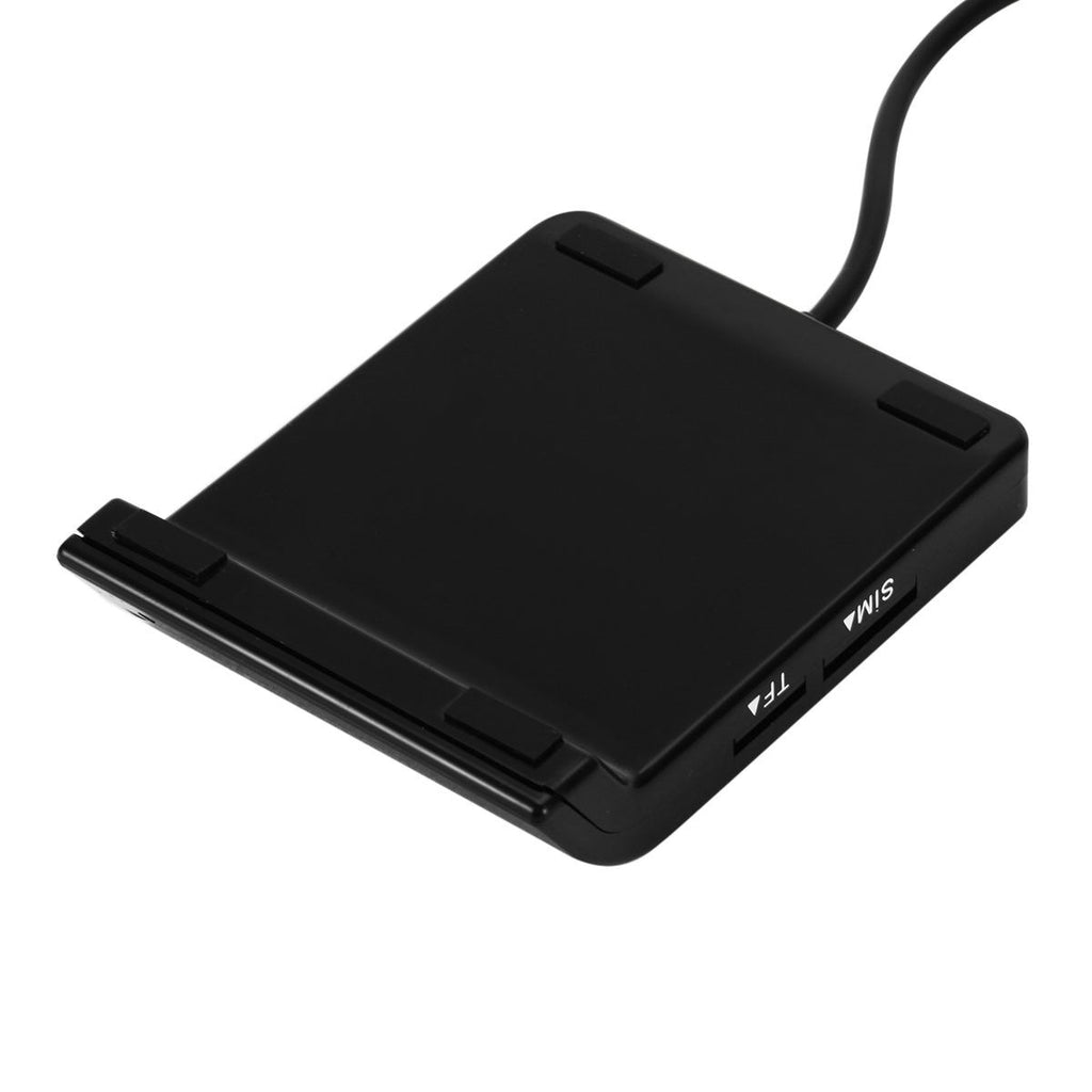USB SIM Smart Card Reader For Bank Card IC/ID EMV TF MMC Cardreaders USB-CCID ISO 7816 for Windows 7 8 10 Linux OS black