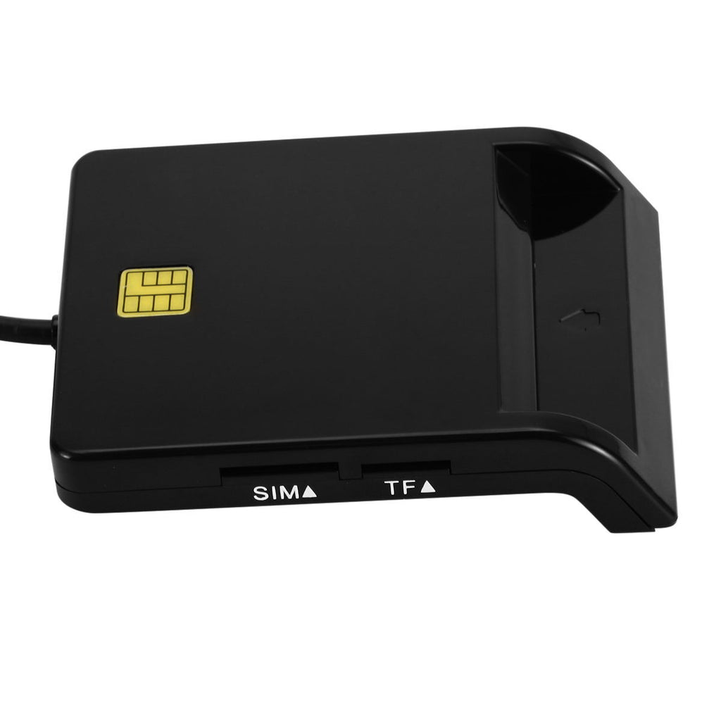USB SIM Smart Card Reader For Bank Card IC/ID EMV TF MMC Cardreaders USB-CCID ISO 7816 for Windows 7 8 10 Linux OS black
