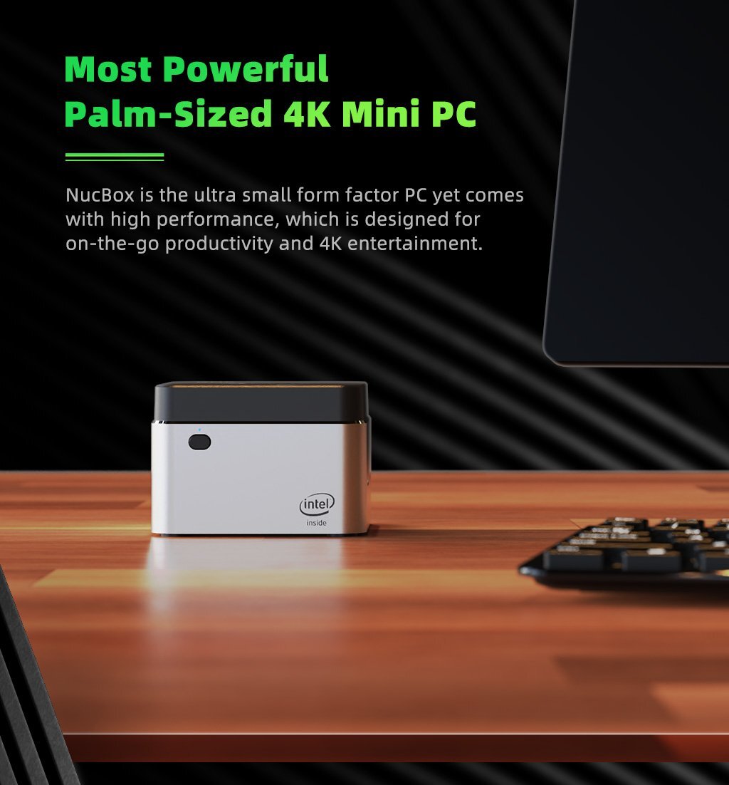 Most Powerful Palm-sized 4k Mini  Pc Metal Mini  Host Desktop Computer 8gb + 512gb Ssd High-speed Storage 512G EU Plug