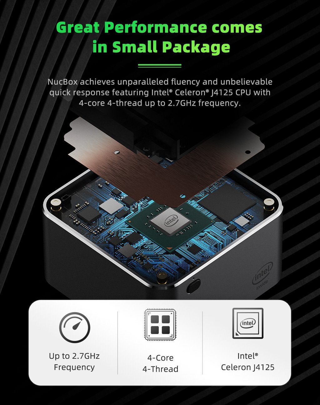 Most Powerful Palm-sized 4k Mini  Pc Metal Mini  Host Desktop Computer 8gb + 512gb Ssd High-speed Storage 512G EU Plug