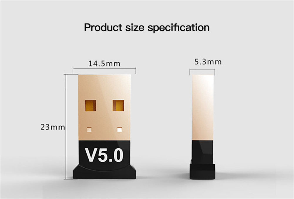 5.0  Bluetooth  Adapter Usb Wireless Audio Music Stereo Adapter Dongle Receiver For Tv Pc CSR4.0