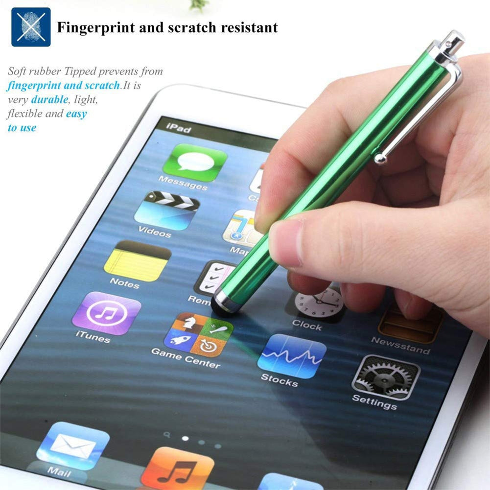 Universal Aluminum Alloy Touch  Pen Metal Touch Screen Pen Stylus Pens Capacitive Screen Pen With Clip For Tablet Mobile Phone blue