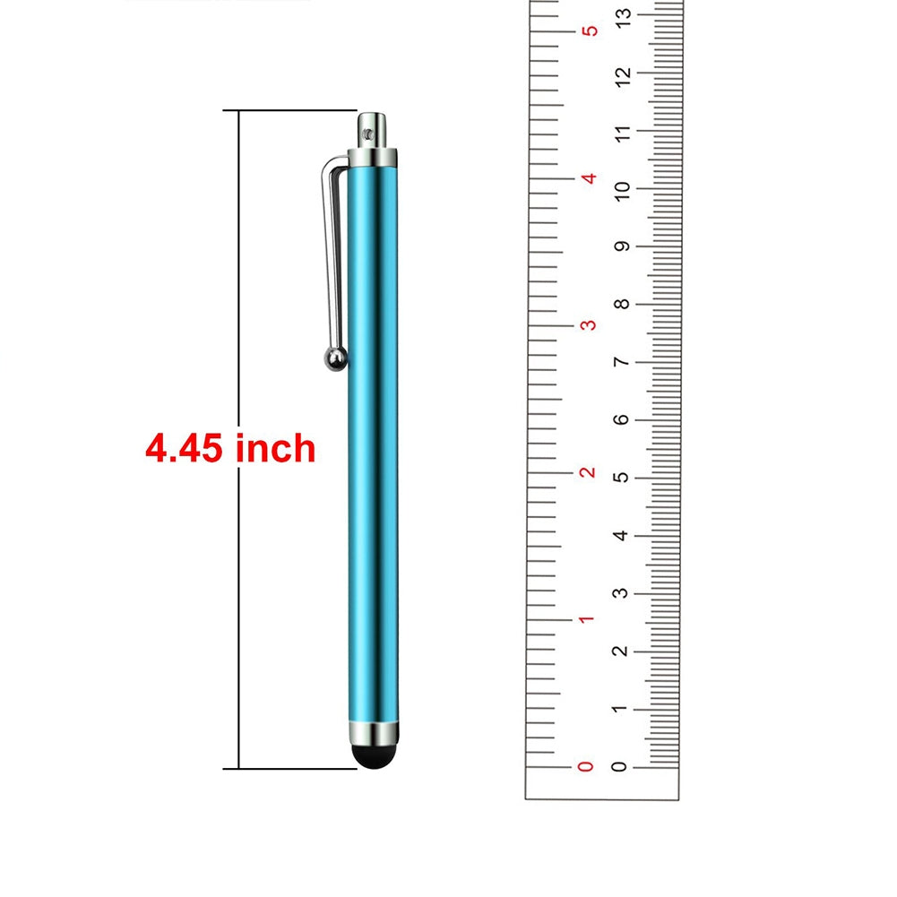 Universal Aluminum Alloy Touch  Pen Metal Touch Screen Pen Stylus Pens Capacitive Screen Pen With Clip For Tablet Mobile Phone blue