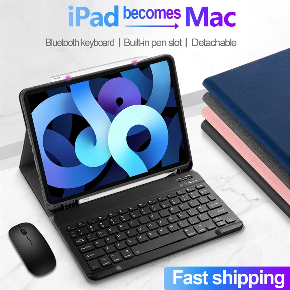 Tablet  Protective  Cover Silicone Case With Pen Slot Magnetic 360 Degree Rotatable Foldable Design