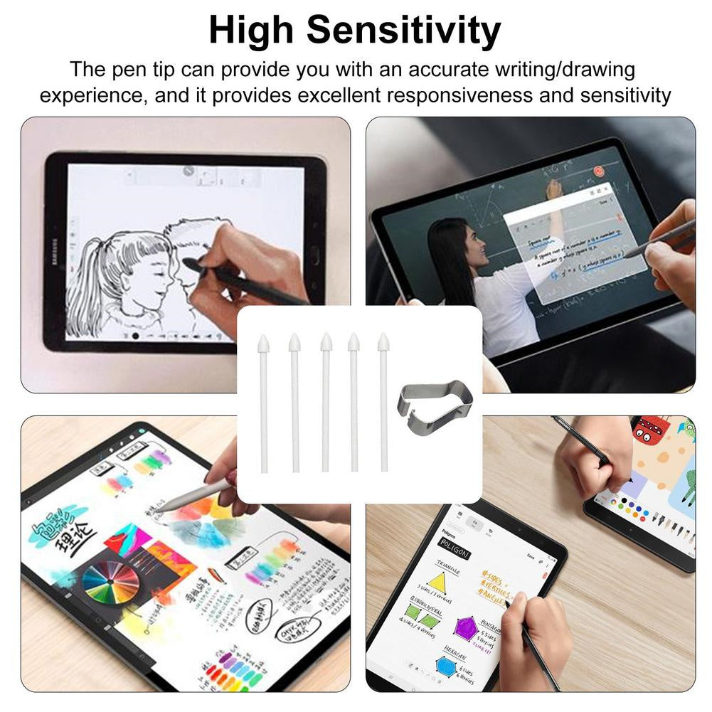 Stylus  Replacement  Nib  Kit Pen Tip Compatible For Samsung Galaxy Tab S6lite S6/s7/s7/note10/note20 Black 5-piece