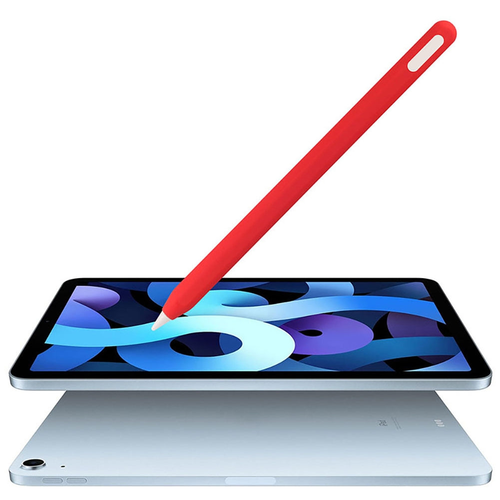 Silicone Case Compatible For Ipencil 2nd Generation Anti-lost Anti-scratch Protective Cover Sleeve Pencil Cap blue