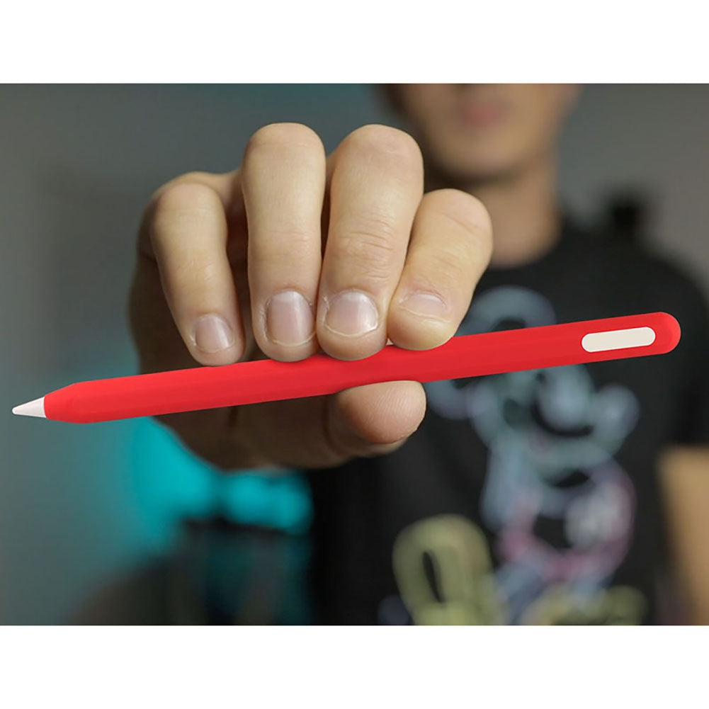 Silicone Case Compatible For Ipencil 2nd Generation Anti-lost Anti-scratch Protective Cover Sleeve Pencil Cap blue