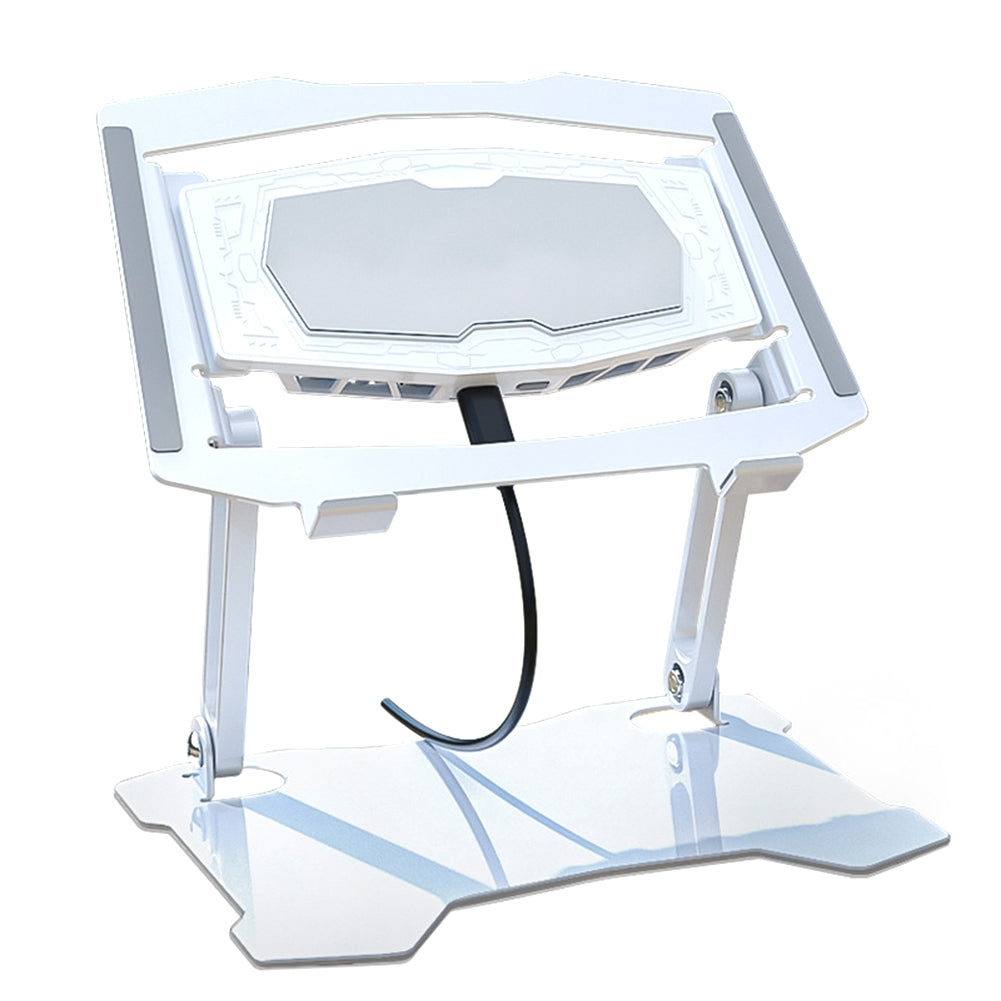 Foldable Tablet Cooling Stand Portable Height Adjustable Radiator Silver