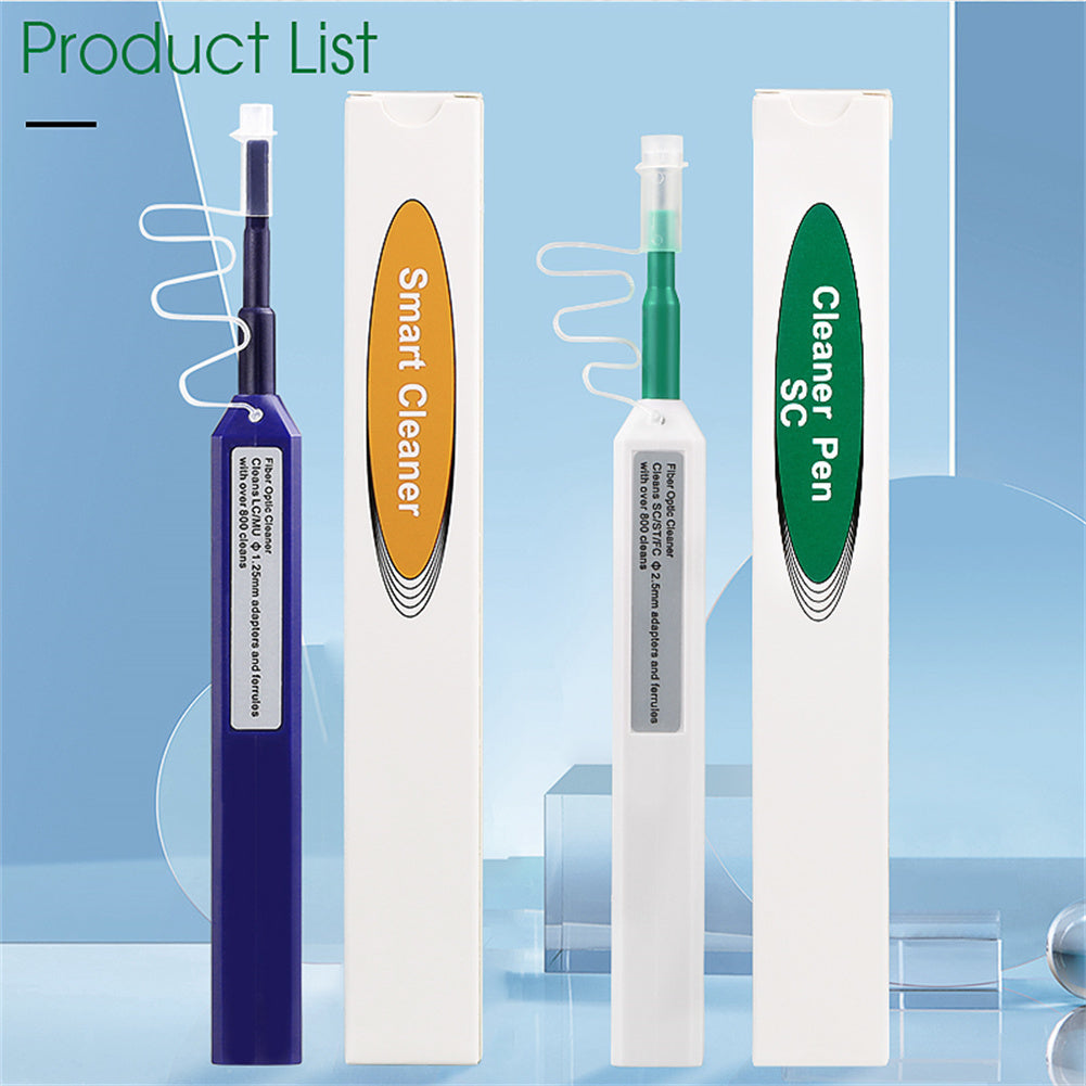 Fiber Optic Cleaner Pen 2.5mm for Lc Mu / 1.25mm For Sc Fc St Connector Optical Smart Cleaning Tool 2.5MM SC Cleaning Pen