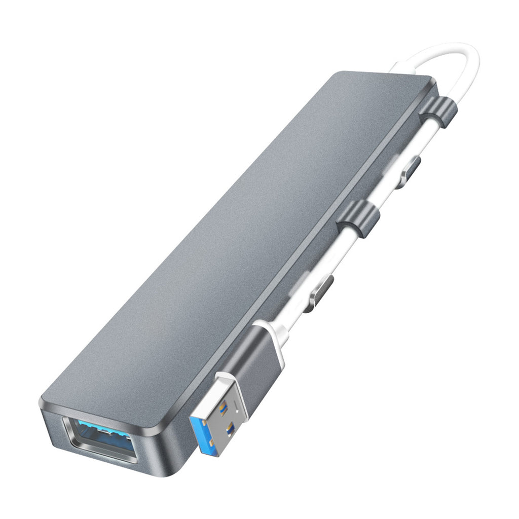 4-in-1 Hub Dock USB C Multi-port Splitter Usb Adapter Station Portable Data Usb Splitter Grey