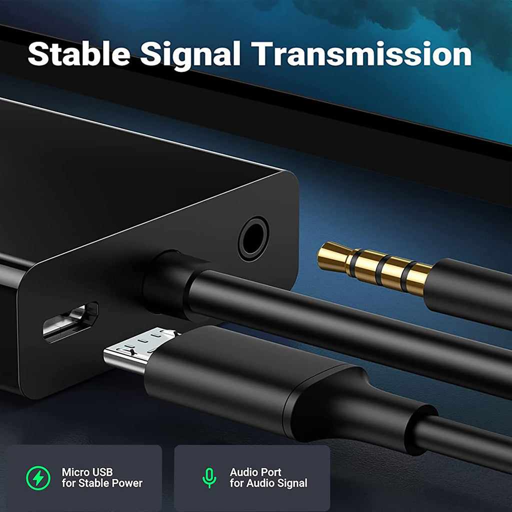 Hdmi-compatible to Vga Adapter (female to Male) with 3.5mm Audio Jack Black