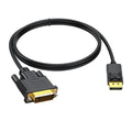 Displayport Dp to Dvi Cable HD 1080p 60hz Converter Adapter Cable for Dell Asus Monitor Projector Computer Hdtv 2m Black