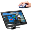 10.1 inch Lcd HD Monitor Color Screen 2 Channel Video Input Security Display with Speaker bnc avi vga US Plug
